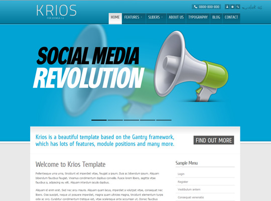 Krios Template for Joomla 1.6